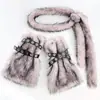 Cubrepiernas Cálido de Otoño e Invierno Tubo Medio Largo Felpa Subcultura Cinturón Cadena Larga de Cintura Estilo Spice Girls Accesorios Estilo Punk