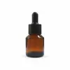 Garrafas de Vidro Transparentes Foscas com Ombro Inclinado de 15ml 30ml 60ml em Estoque do Fabricante, Frascos Conta-gotas para Óleo Essencial, Atacado