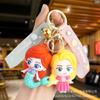 Lindo llavero de Blancanieves con dibujos animados, muñeca, bolso de muñeca, colgante, accesorio, llavero de coche, pequeño regalo al por mayor