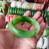 Atacado pulseira de vidro imitação de jade pulseira de jade imitação de jade ágata jade Hetian pulseira de jaspe barraca gerida fonte de mercadorias Jianghu