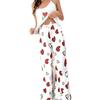 Pijama informal de verano para mujer, de dos piezas, con estampado de amor, para el hogar, venta al por mayor, estilo europeo y americano, 2024