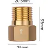 Válvula de Retención de Baño para Inodoro de 4 Puntos con Rosca Interna y Externa, Válvula Unidireccional, Válvula Antirretorno, Cobre Puro