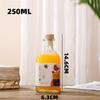 Vidro de garrafa de vinho de fruta quadrado transparente com tampa selada garrafa de bebida de engarrafamento auto-fabricado verde ameixa cera garrafa de vinho garrafa vazia
