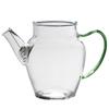 Vaso de vidrio resistente al calor, grueso y resistente al calor, dispensador de té de mano antiguo de mar de té, accesorios para la ceremonia del té de kung fu