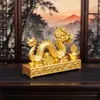 Personalización de Apertura de Molde Se Puede Dibujar Estatua de Dragón de la Suerte de Aleación Lingotes Monedas de Cobre Dragón del Zodiaco Manualidades para el Hogar y la Oficina