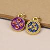 Colgante de aleación de cinco vías del dios de la riqueza tejido a mano, accesorios de collar DIY, método antiguo, colgante de pulsera que conserva el color
