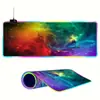 Hermoso Cielo Estrellado LED Ampliado y Engrosado Alfombrilla de Ratón Luminosa RGB Pad de Escritorio Popular Transfronterizo Teclado de Gaming E-Sports Pad