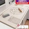 Tapete de Silicona para Amasar, Engrosado, Grado Alimenticio, Antideslizante, Tamaño Grande, para Uso Doméstico, Estirar y Amasar Masa, Tapete de Cocina para Hornear
