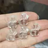 Coleção de Cristal Branco Natural, Contas de Abóbora, Contas de Flor de Maracujá, Acessórios Artesanais, Pulseiras DIY Feitas à Mão, Joias da Moda