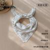 Babe's saliva towel bamboo cotton double-layer gauze thin triangle towel baby's large square bib 60*60cm scarf scarf