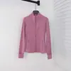 [Em Estoque] Jaqueta Lu Define Slim Fit para Corrida Outdoor Yoga Roupa Top de Yoga Quase Imperceptível para Mulheres
