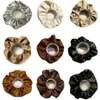 Elásticos de Cabelo Vintage de Couro Estilo Francês, Scrunchies Transfronteiriços Estilo Antigo com Toque de Luxo, Suprimentos para Joias, Em Estoque para Atacado