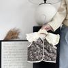 Chaleco Acolchado de Invierno para Niña Estilo Occidental Cuello de Muñeca Bebé Chaleco Grueso Cálido Chaleco Floral Pequeño para Bebé