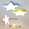 Lámpara de Techo Moguang Bauhaus Pentagrama para Habitación Infantil, Diseño Creativo Moderno de Mediados de Siglo, Lámpara de Dormitorio Estudio con Forma de Estrella para Cuidado de los Ojos