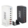 Carregador de nitreto de gálio transfronteiriço PD600W cabeça de carregamento rápido carregador multiportas certificação CE carregador de celular multifuncional