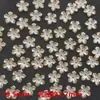 Nuevos soportes acrílicos con forma de pétalo y borde dorado perlado para girasoles, para ramos de flores hechos a mano DIY, accesorios vintage para pasador de pelo