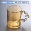 Copo de vidro para atacado copo de água para casa copo de café da manhã estilo ins copo de cerveja copo de suco café copo de bolhas copo de bolhas