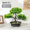 Planta de Pino Artificial de Bienvenida en Maceta Planta Verde de Interior Bonsái Decoración de Flor Artificial de Escritorio Adorno de Decoración para el Hogar Pino