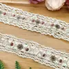 Algodão e Linho Estilo Chanel Contas de Pedra Renda DIY Punhos de Roupa Artesanais Cinto Chapéu Acessórios Materiais de Fita