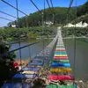 Equipo de Diversión Famoso en Internet Sin Alimentación Eléctrica: Emocionante Puente de Aventura a Gran Altitud, Pasarela de Cristal Escénica a Gran Altitud, Puente Colgante de Cables de Acero