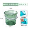 Cubo grande transparente para el hogar, engrosado, portátil, de plástico, para almacenamiento, dormitorio de estudiantes, baño, lavandería, cubo para pediluvio