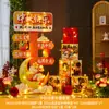 Decoração de cena para o Festival do Meio Outono Ornatos em placa KT para parede de fundo de evento escolar, de shopping, de loja, lanternas, pilares, adereços