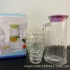 Jarra de Vidrio Fría de Alta Calidad para Uso Doméstico, Jarra Grande de Vidrio, Taza Transparente Engrosada Resistente al Calor, Tetera