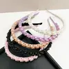 Amazon Transfronterizo Diadema de Perlas de Lujo para Mujer Diadema Delgada con Bordes de Perlas Pasador de Perlas Hecho a Mano Celebridad Accesorios para el Cabello