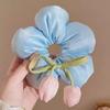 Almofada de Flor de Tulipa Anel de Cabelo de Intestino Grosso Feminino Coreano Doce Bola Elástico de Cabelo Elástico de Cabelo Elástico de Cabelo Capa de Couro
