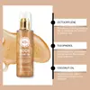 Oceaura Óleo Protetor com Glitter de Coco Proteção ao Ar Livre Refrescante Não Oleoso Hidratante Brilhante Realçador Óleo para a Pele