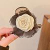 Pinza para el pelo de flor de rosa seca para mujer 2026 Nuevo estilo Pinza de pelo de alta gama para cabello semi-recogido en la parte posterior de la cabeza con una estética de nicho