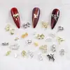 Joyería para uñas de aleación al por mayor red-hot mini mariposa corbata de lazo de aleación joyería de tulipán de aleación