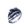 Anel masculino retrô dominador garra de dragão em aço titânio personalizado moda hip hop joias de atacado para comércio exterior