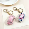 Chaveiro de Metal de Besouro Strass para Carro Pingente Criativo Personalizado Liga de Zinco Desenho Animado Decoração de Bolsa de Carro
