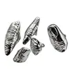 Anillos Metálicos Irregulares con Textura Retro de Nicho Europeo y Americano, Anillos Apilables de Moda y Únicos tipo Armadura para la Punta de los Dedos para Mujeres