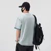 Camiseta de Verano Nuevo Estilo con Puntadas de Contraste Bordada Cuello Redondo Holgada Manga Corta para Hombre Camiseta de Diseño de Alta Moda Callejera para Hombre