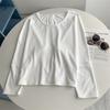 Camiseta Coreana de Manga Larga con Cuello Redondo Grande Estilo Murciélago Sobredimensionada Talla Grande 2025 Otoño Invierno Nueva Estilo Perezoso Top Cálido Cepillado Trendy