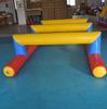 Parque acuático inflable grande y móvil, equipo de tiro deportivo divertido, marco de tiro deportivo, voleibol deportivo, equipo para exteriores en lugar escénico, fábrica