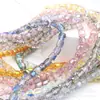 Cuentas de barril de 10 mm, cuentas de cristal electrochapado, cuentas de superficie cortada, accesorios de joyería para pulseras hechas a mano al por mayor de cristal
