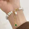 Pulsera de Perlas y Cuentas Transfronteriza de Amazon Estilo Nicho Diseño Moda Femenina Elegante Retro Personalizado Joyería de Mano
