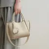 Bolso Cubo para Mujer 2026 Estilo Nuevo Bolso de Mujer Otoño e Invierno Cuero Genuino Bolso de Hombro Bolso Cruzado de Alta Gama