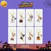 Chaveiro de Gota de Óleo de Halloween Pingente de Fantasma Acessórios para Fantasia de Festa Charme para Bolsa Conjunto de 8 Peças Mais Vendido de Halloween