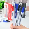 Fácil de borrar sin dejar marcas, marcador para pizarra de gran capacidad, marcador a base de agua de secado no rápido, marcador para tablero de dibujo negro rojo azul al por mayor