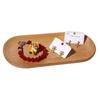 Bandeja Ovalada de Madera Maciza Soporte para Aretes Almacenamiento de Escritorio Doméstico Soporte para Joyas Soporte para Anillos y Pulseras Soporte Exhibidor de Joyas