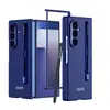 Adecuado para Samsung Z Fold7 Bandeja para Lápiz Funda para Teléfono Móvil Pantalla Plegable Agujero Fino Estilo Simple de Color Puro Funda Protectora Transfronteriza para Hombres y Mujeres