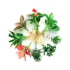 Plantas Hidropónicas en Maceta con Flores, Flores de Interior y Plantas Verdes, Plantas Acuáticas Fáciles de Cuidar en Todas las Estaciones, Rábano Verde, Espárragos Ricos, Arracacha, Palmera Roja y Blanca
