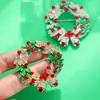 Fornecimento Transfronteiriço Versátil Nova Broche Moda Personalidade Guirlanda de Natal Broche Decorativo Atacado em Estoque