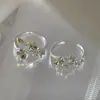 Diseño Minimalista de Anillo para Mujer, Anillo Trenzado Retorcido Dulce de Nicho, Anillo de Corazón de Amor, Anillo Sencillo