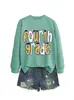 Moletom casual moda feminina outono inverno laço quarto ano Amazon eBay site independente
