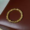 Pulsera de cerámica con cuentas galvanizadas en oro auténtico, estilo nacional, retro, elegante, de alta gama, al por mayor, para mujer.